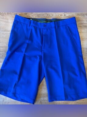 Men's Flat Front Athletic Shorts in Royal Blue